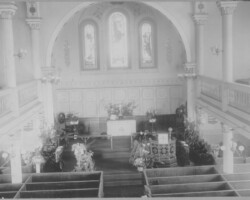 1906 Interior picture with reredos painted white