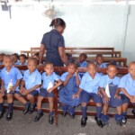 Children waiting for checkups