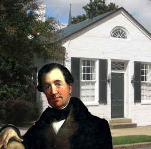 James Carmichael in front of his office at 307 Hanover Street